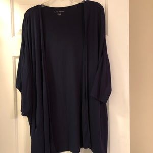 Navy Lane Bryant jersey knit dolman sweater 18/20